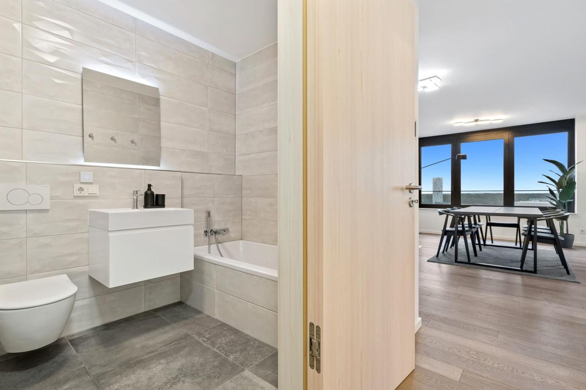 Modern 2BR Apartment with Pool & City Views Luxembourg Extérieur photo